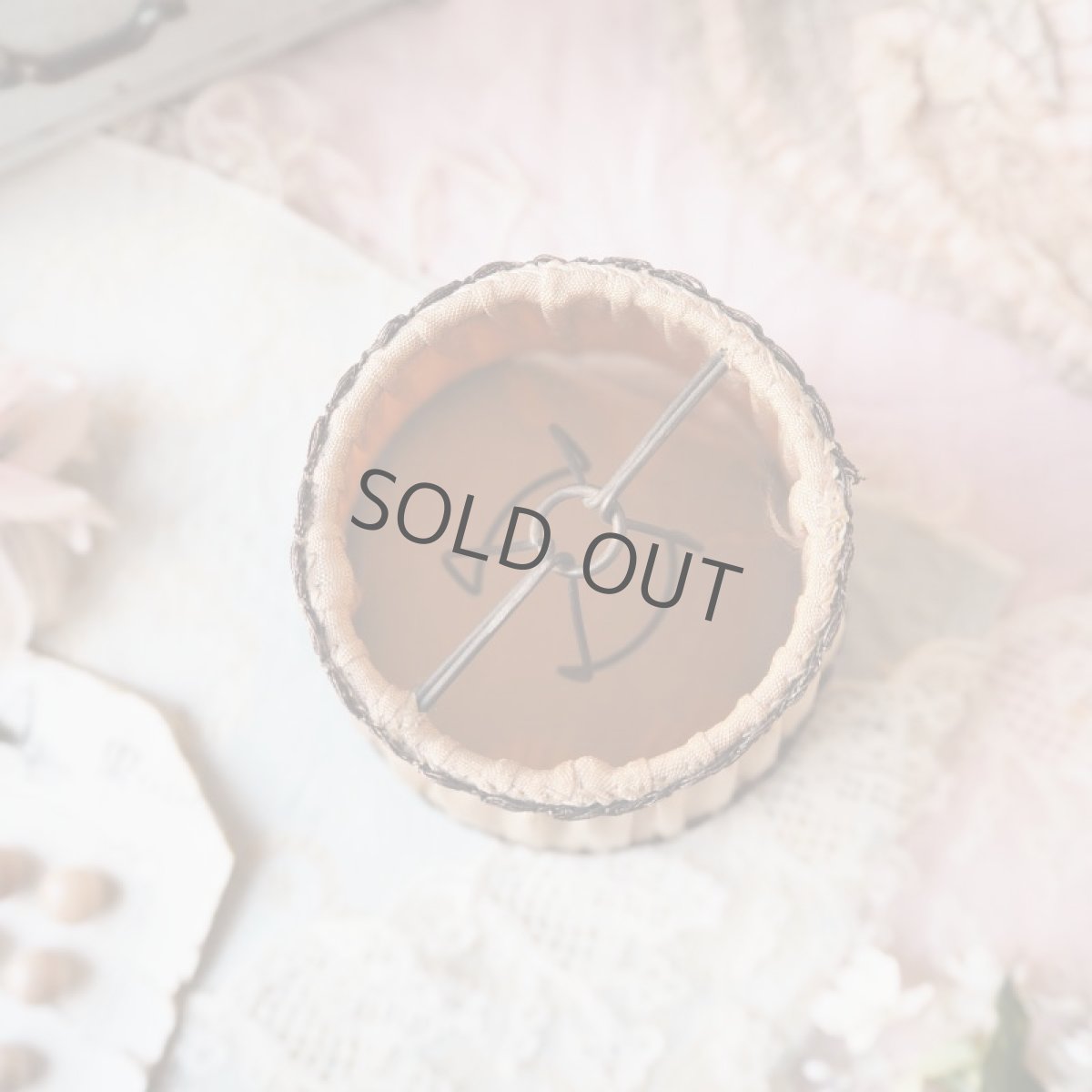 画像4: 小さめランプシェード/ピンクベージュ色 (4)