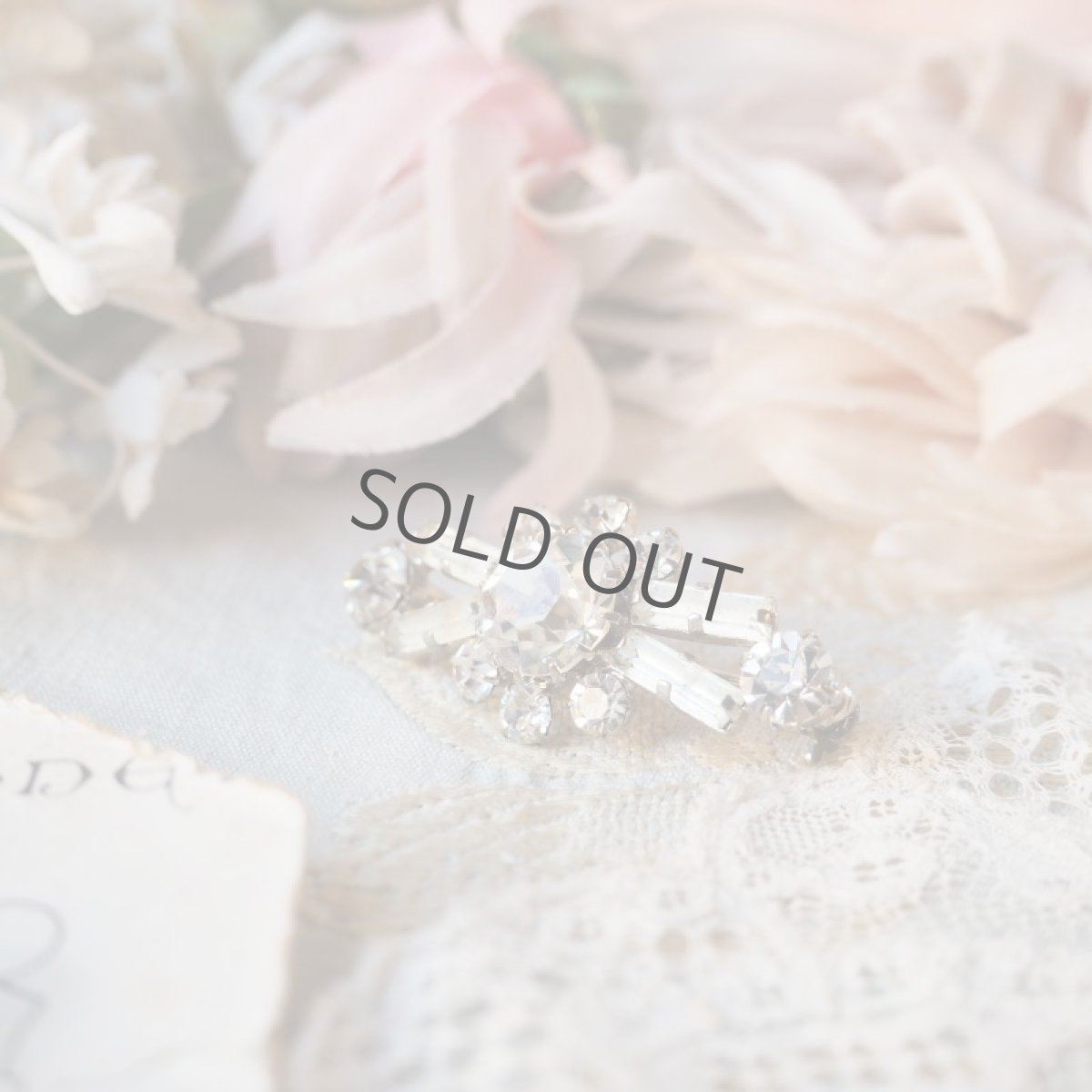 画像8: クリアガラスの小ぶりなブローチ (8)