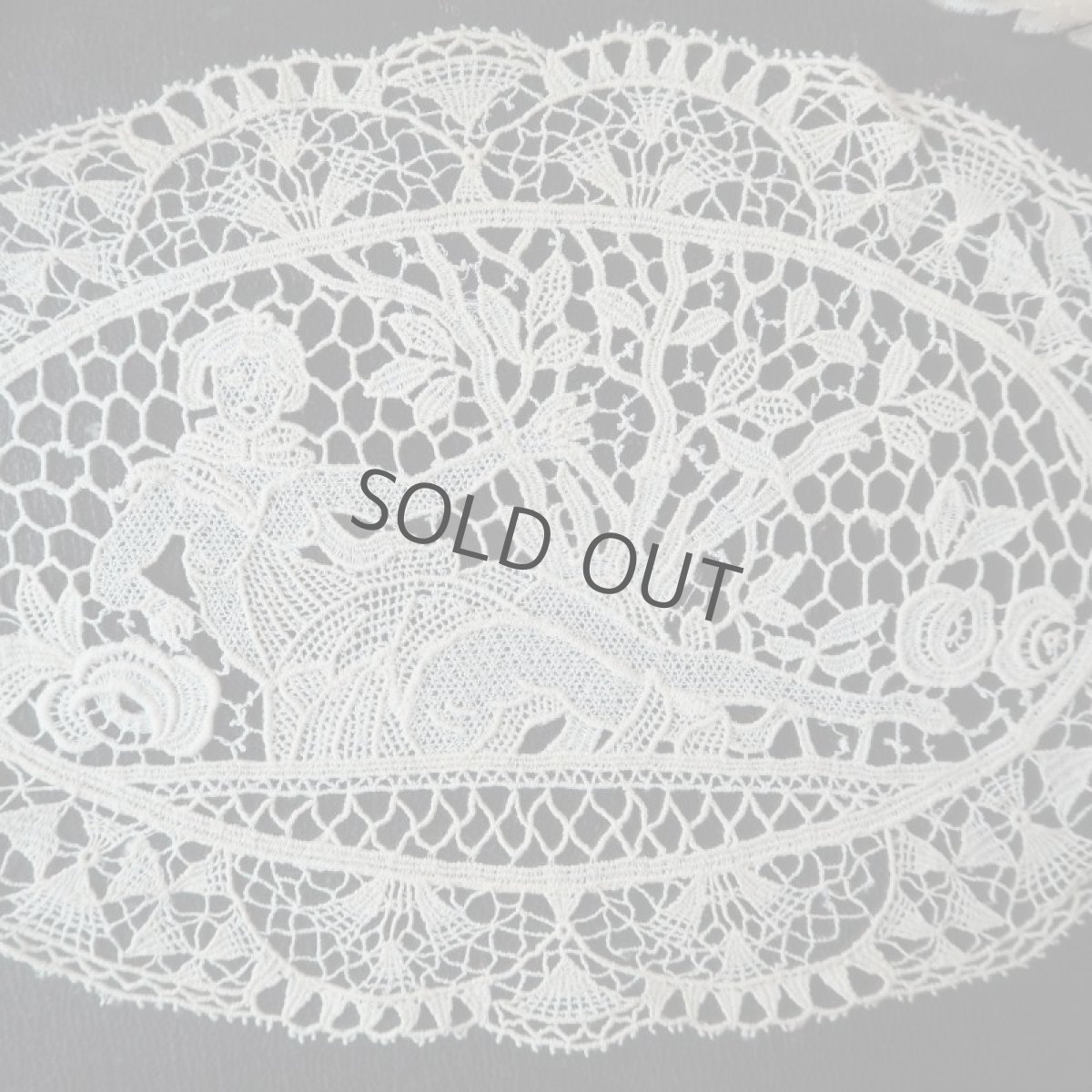 画像3: 楕円形レースドイリー/ビーナスと薔薇 (3)