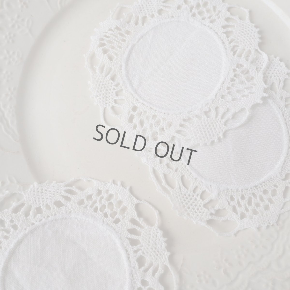 画像3: 小さな手仕事ドイリー/縁ボビンレース (3)