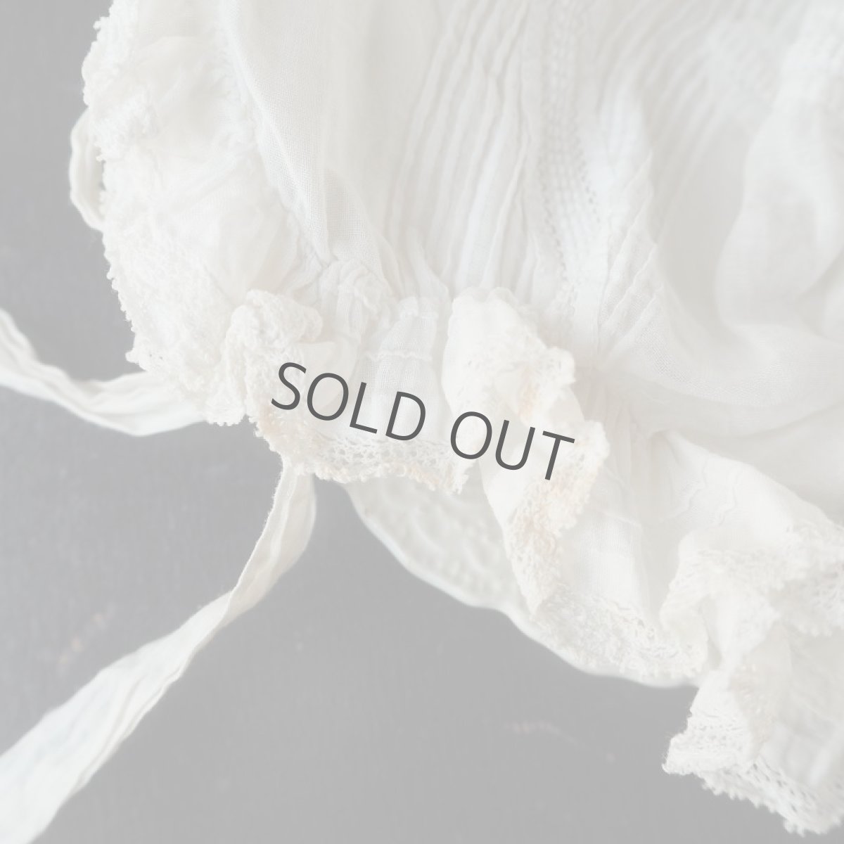 画像7: 小さめ手仕事レースのベビーボネ/ドール用 (7)