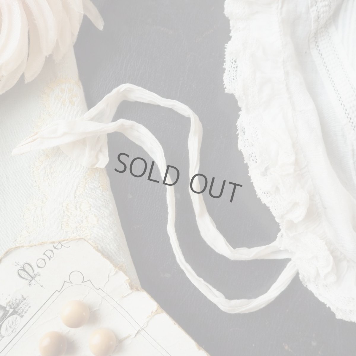 画像4: 小さめ手仕事レースのベビーボネ/ドール用 (4)