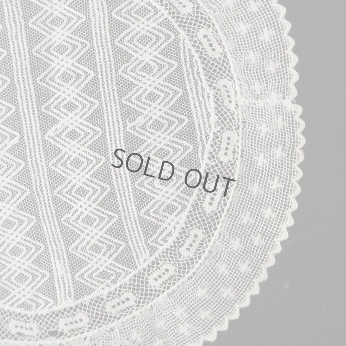 画像4: パッチワークレースのドイリー/幾何学模様 (4)