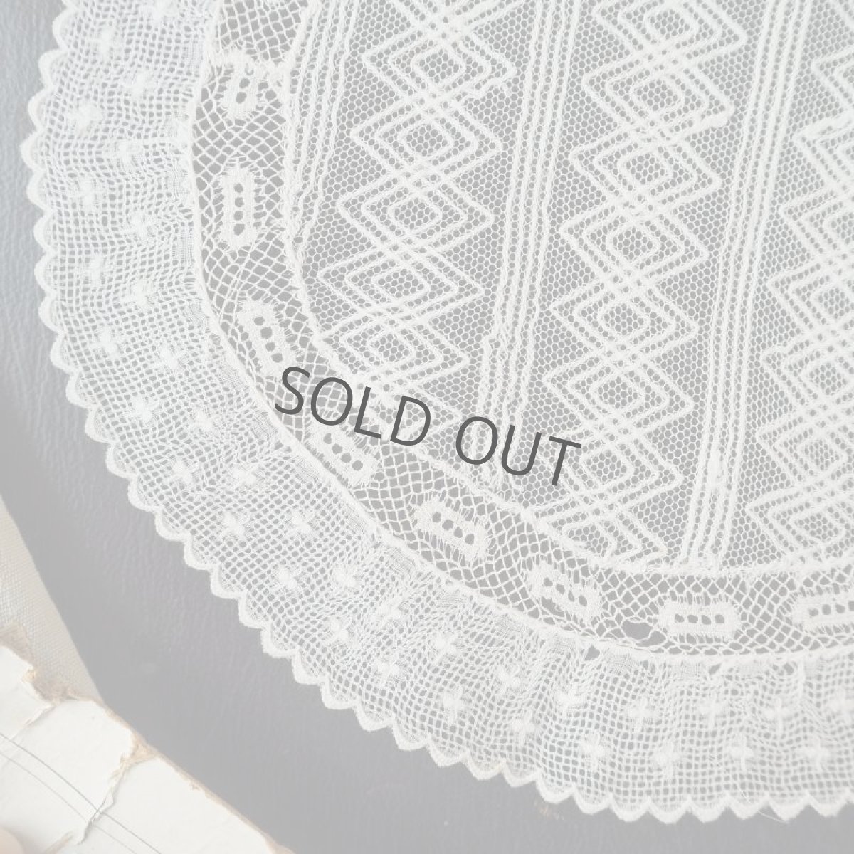 画像5: パッチワークレースのドイリー/幾何学模様 (5)