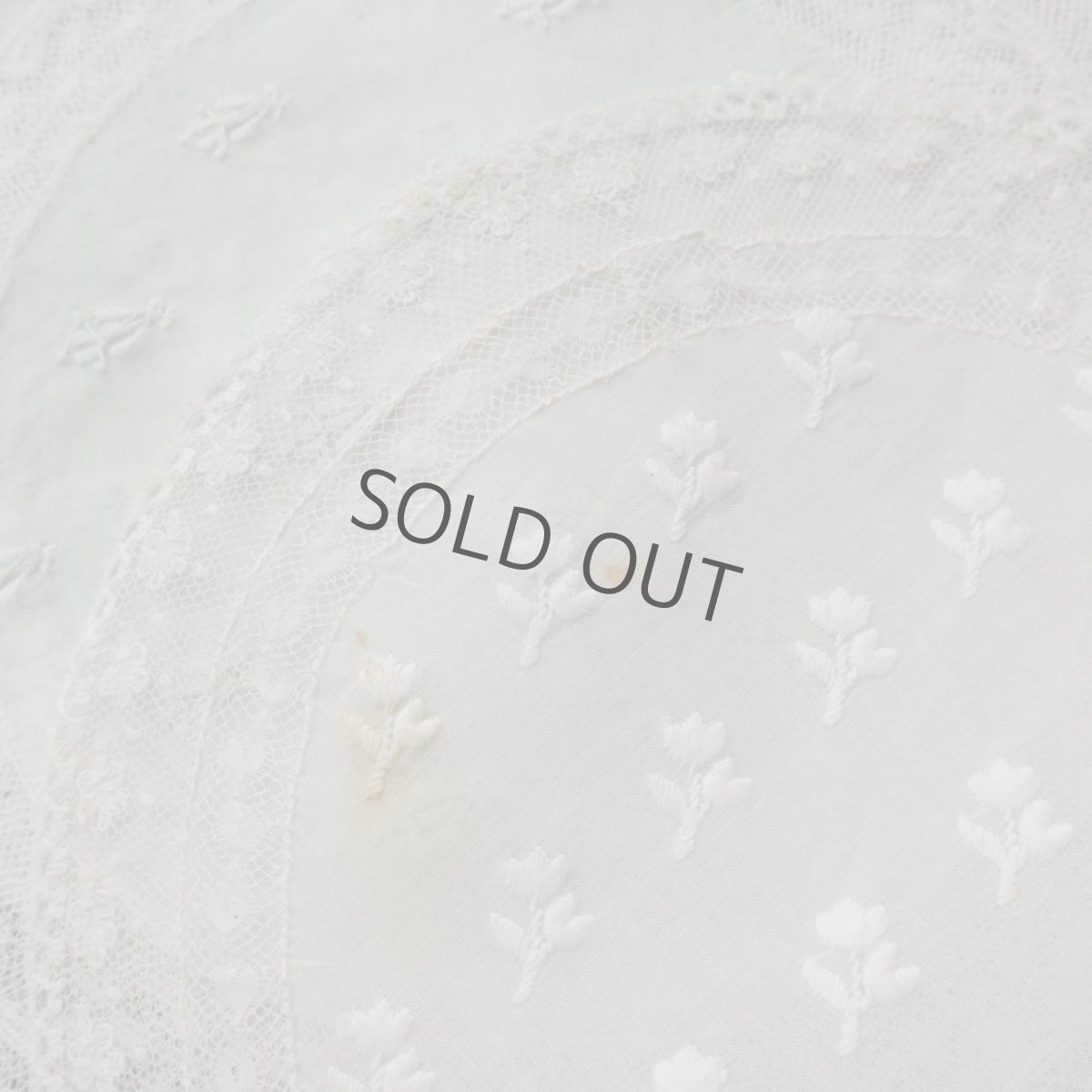 画像6: チューリップ手刺繍パッチワークドイリー (6)