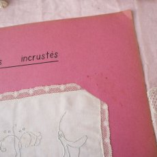 画像3: ピンク色台紙刺繍サンプラー/Dessins incrustis (3)