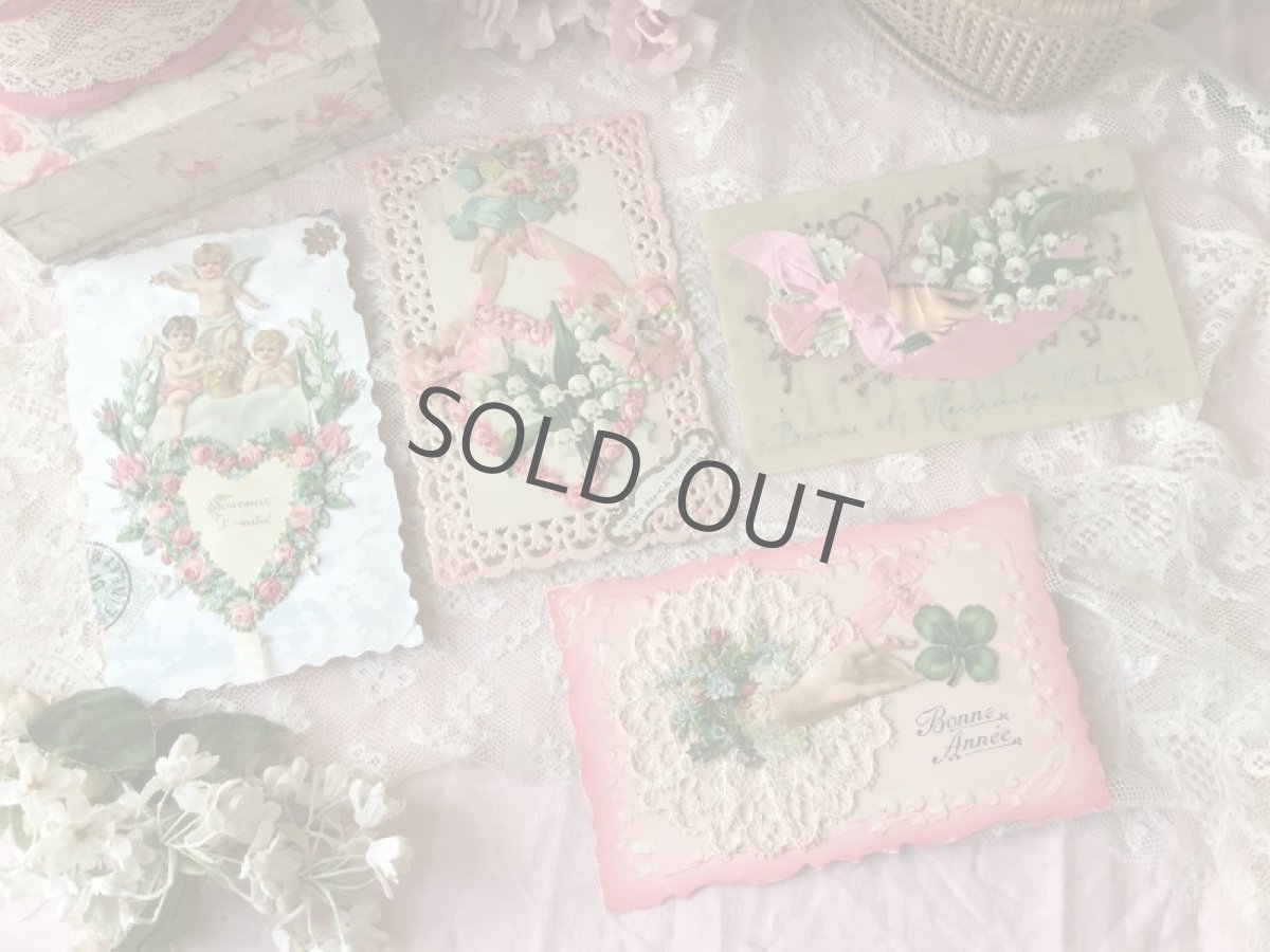 画像2: スズランと薔薇と天使達の立体クロモカード (2)