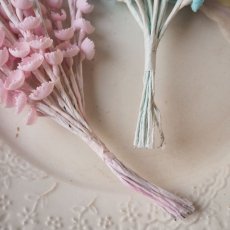 画像4: 淡いパステルカラーのすずらんの花束/ピンク&ブルー (4)