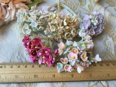 画像1: ［Ｋ様 お問い合わせ商品］　小花の花束(生成り、ホワイト、モーブ、ピンク、パステルピンク&水色) (1)