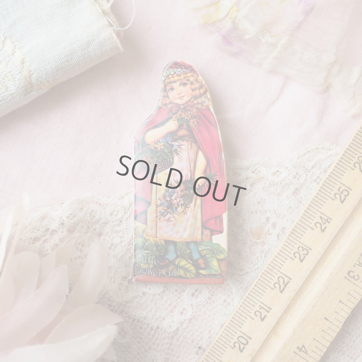 画像2: 極小ミニチュア絵本ペーパードールブックス/Little Flower Girl (2)