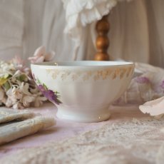 画像4: スミレ柄の小さなカフェオレボウル  (4)