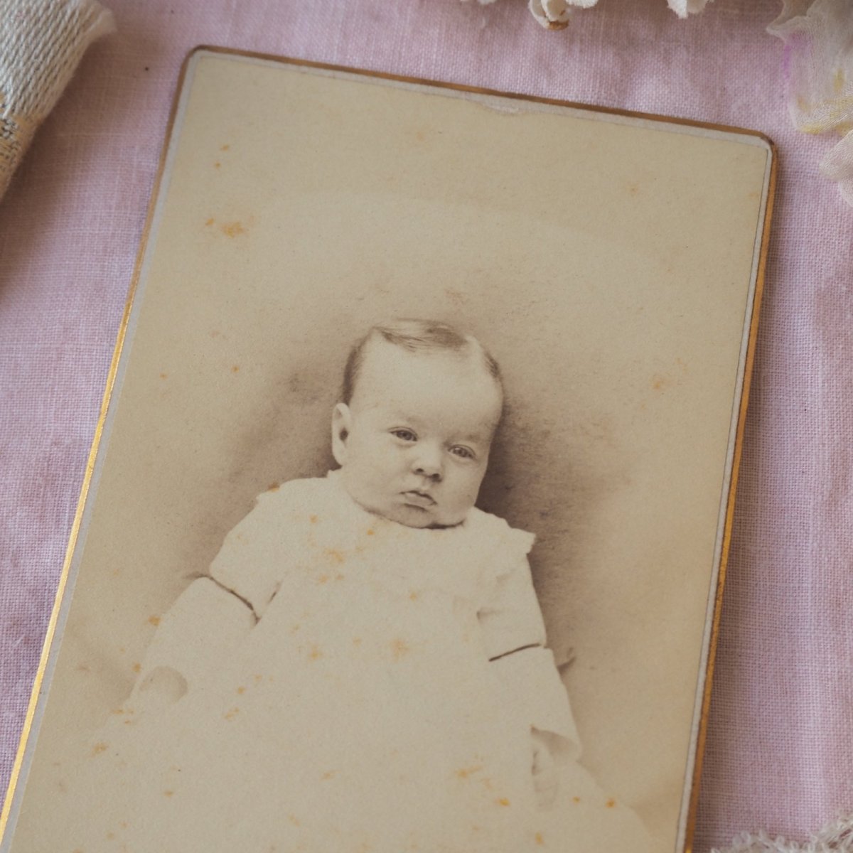 画像2: モノクロベビーの写真フォトカード (2)