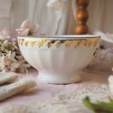 画像4: 小さなカフェオルボウル、スミレの花柄 (4)
