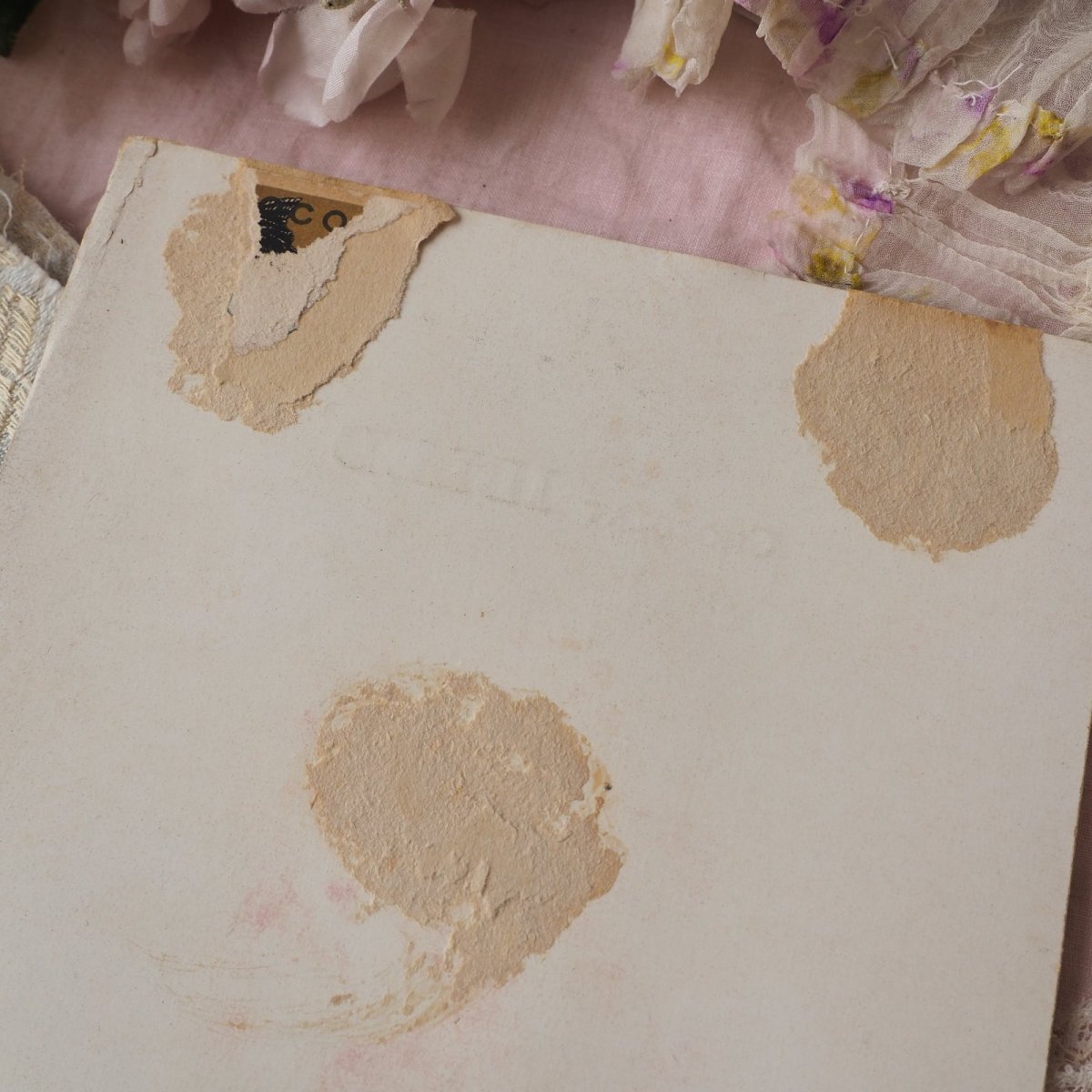 画像7: 大判チョコレート広告クロモカード/ピアノと少年少女 (7)