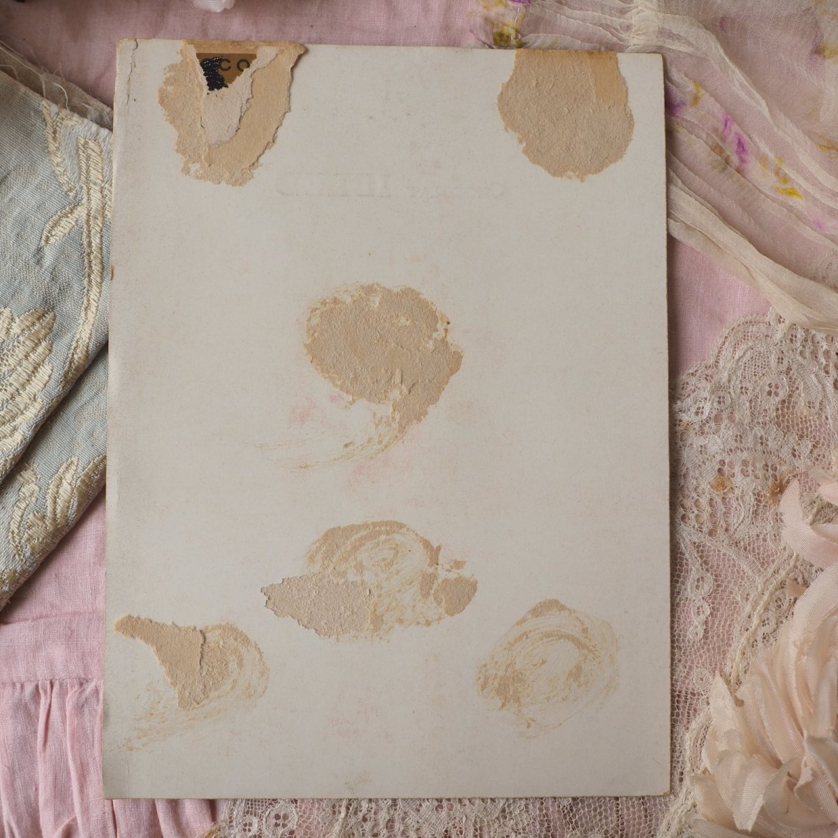 画像6: 大判チョコレート広告クロモカード/ピアノと少年少女 (6)