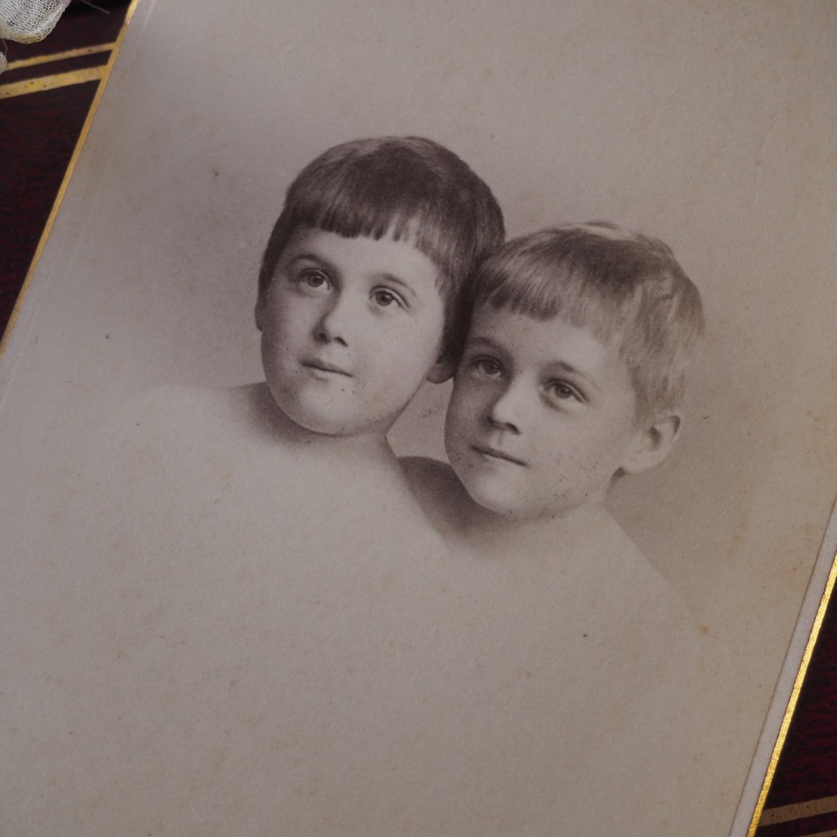 画像2: モノクロ肖像写真フォトカード/子供達 (2)