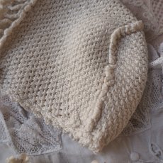 画像4: ベビーorドール用ボネ、クロシェ手仕事 (4)