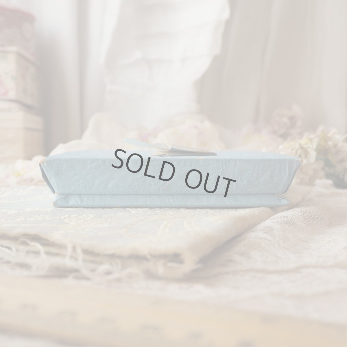 画像5: ベビーブルーのドラジェBOX、赤ちゃんの紙モチーフの仕掛け付き/BAPTEME (5)