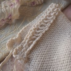 画像3: ベビーorドール用ボネ、クロシェ手仕事 (3)