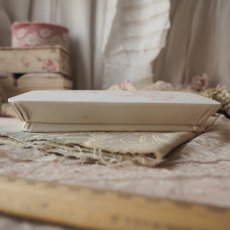画像4: 白いドラジェBOX、乳母車とエンボスピンク色文字Bapteme紙箱 (4)