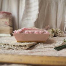 画像5: ピンク色ポンポン飾りの布箱、ドラジェBOX (5)
