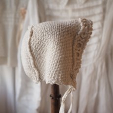 画像11: ベビーorドール用ボネ、クロシェ手仕事 (11)