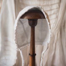 画像8: 白いコットン厚手の可愛いベビーorドール用ボネ (8)