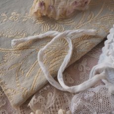 画像2: 白いコットン厚手の可愛いベビーorドール用ボネ (2)