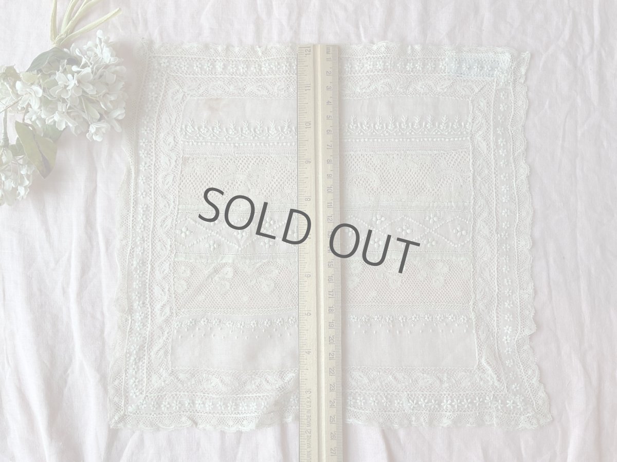 画像3: ［N様　お問合せ商品］ノルマンディ手仕事レースドイリー(小花とドット) (3)