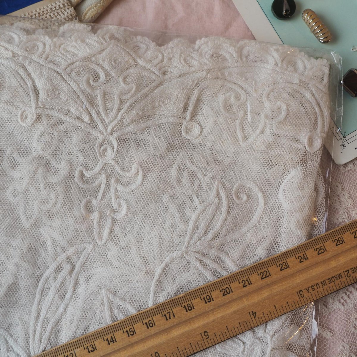 画像8: お楽しみレースのセット/大判コーネリーレース、チュール刺繍レース (8)