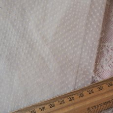 画像8: お楽しみレースのセット/ドットのオーガンジーレース、モノグラム刺繍 (8)