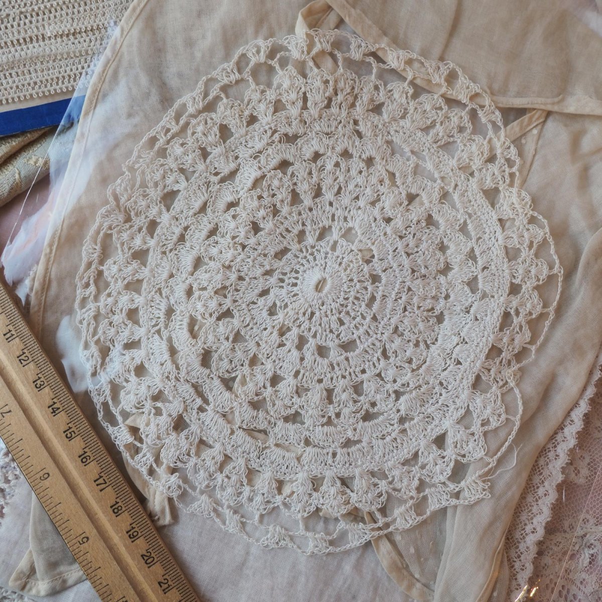 画像9: お楽しみレースのセット/オーガンジー襟パーツ、ロココリボン (9)