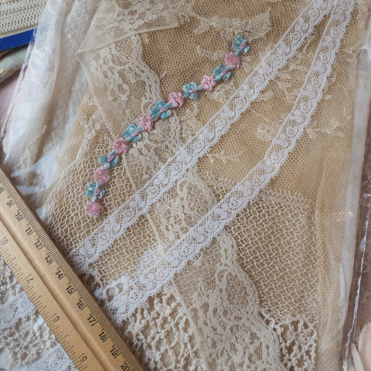 画像6: お楽しみレースのセット/大判コーネリーレース、チュール刺繍レース (6)