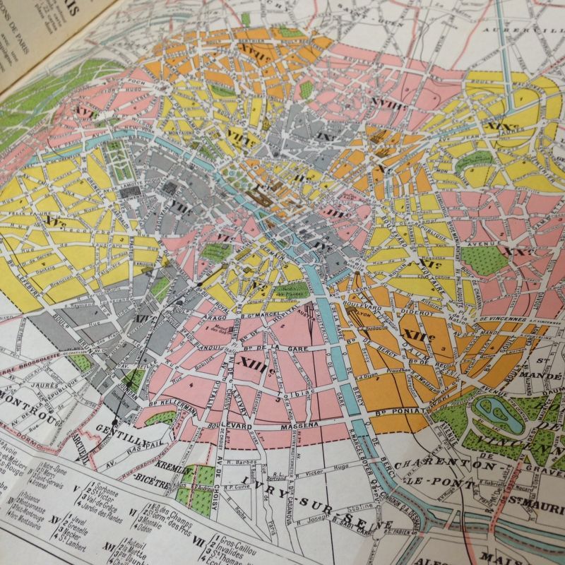 フランス 本 パリ 地理 1947                                                                                フランス 本 パリ 地理 1947                                        [BK104]